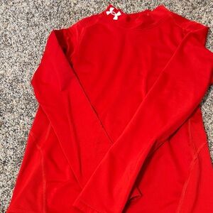 Under Armour Red Long Sleeve Shirt cold gear
